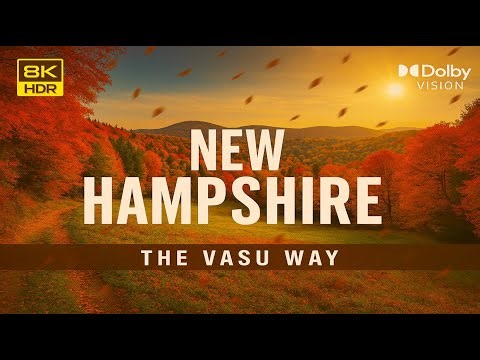 Autumn in New Hampshire 4K UHD 🍂 | White Mountains Fall Foliage & Scenic Byways