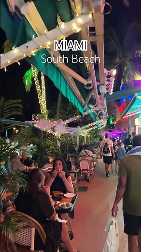 Miami South beach nightlife 🌃#florida 🇺🇸 #usa #miami #miamibeach #miamilife #nightlife