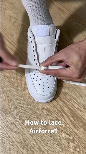 How to lace Nike Air Force 1#sneakers #shoes #nike #airforce