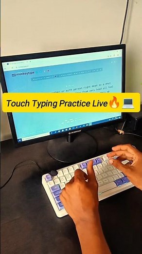 Touch Typing Practice LIVE 🔥 | Real-Time Typing Test for Students & Online Jobs