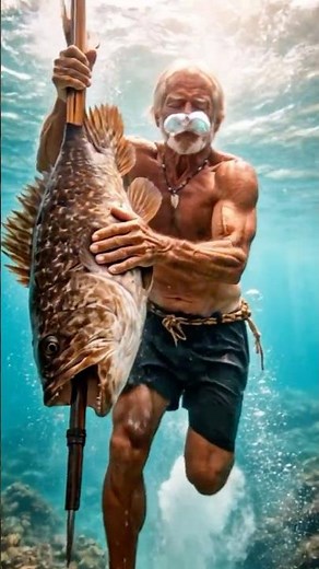 Traditional Spearfishing: Indigenous Freediver in Action | Sustainable Reef Fishing #eyeqbee #aiqb