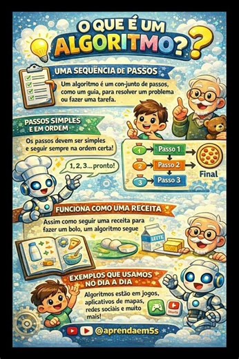 O Que é Algoritmo? Explicação Simples em 30s 🤖 | Como Funciona o Algoritmo