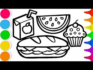 How to Draw and Color a Perfect Breakfast | Easy Step by Step Drawing Tutorial