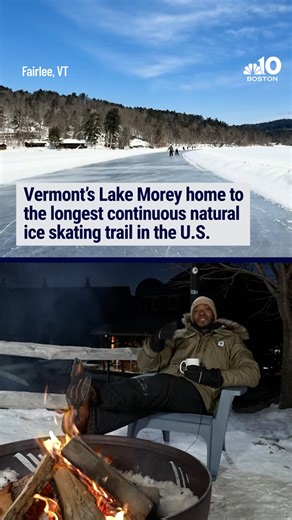 In the chill of January and February, the more than four mile long loop around the lake attracts visitors of all ages to Fairlee, Vermont. | NBC10 Boston