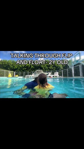TEACHING NERVOUS 2 YEAR OLD TO FLIP AND FLOAT IN THE POOL! . Communication is so important. Explain it out of water then proceed with in water! . #swimlessons #survivalswim #babyswim #swimminglessons #learningtoswim #swimtipsforkids