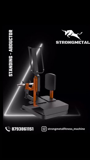 STANDING ABDUCTOR MACHINE Target your glutes like never before! Our Standing Abductor isolates the outer glutes and hips for that sculpted shape. Perfect for warm-ups, burnout sets, and aesthetics. #StandingAbductor #GluteIsolation #LegSculpting #BootyGoals #StrongMetalMachines #MadeInIndiaFitness #GluteWorkout #GymMachineIndia #BodybuildingIndia #HipAbduction | Strongmetal Fitness Machine