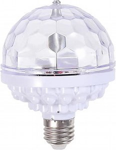 Uonlytech 1pc Revolving Light LED Color Light Bulb Colored Light Bulbs Remote Control Light Bulbs Disco Lamp Disco Light Bulb Disco Lights Creative Stage Light Rotation Dj Ball Light