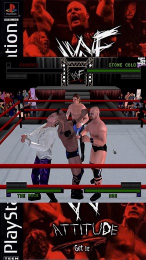 Gangrel vs. Rock, HHH & Austin part 4 #reelitfeelit | Black Lung Bandit Gaming