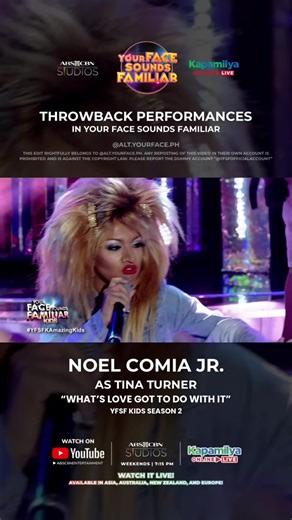 Noel Comia Jr. as Tina Turner: A Memorable Transformation