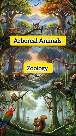 Zoology - Arboreal animals #education #animals live in trees #arboreal animals live maximum in tree