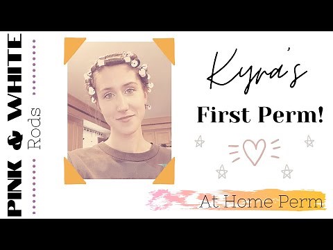 At Home Perm Results!! Pink and White Rod Perm! DIY