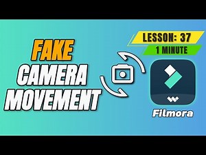 How to add Fake Camera Shake in ‪@FilmoraWondershare‬ - Lesson 37 Filmora Tutorial