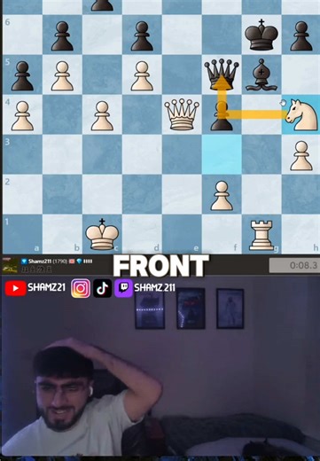 Do NOT put the queen infront 😤‼️ #chess #chesstok #fyp #shamz | Chess