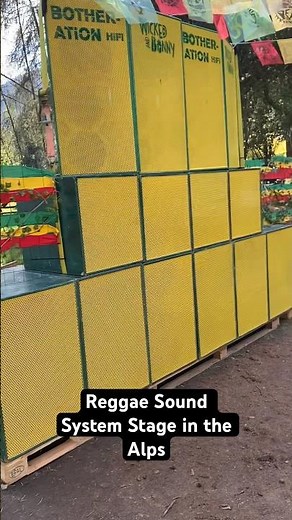 Reggae Sound System Stage at Bass Forest Festival around the Alps! 🔥 #reggae #soundsystem