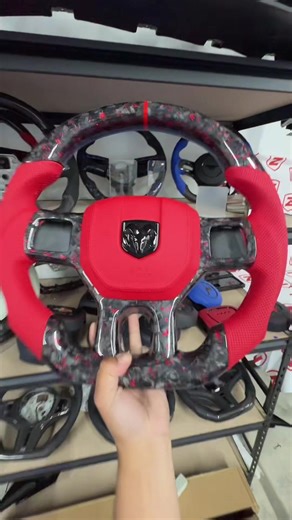 Dodge ram Custom made one of one steering wheel truly unique to each customer. If you want to get started today send us a DM or Clayton Lincoln bio #Dodge #DodgeRam #RamTruck #custom