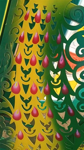 How to paint peacock on CNC door's