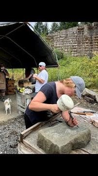 Stone Carvers share their craft with the goal of keeping its heritage alive