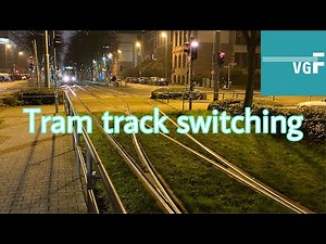 Train track switch / Tram in Frankfurt (Main)