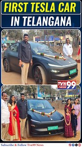 38K views · 332 reactions | FIRST TESLA CAR IN TELANGANA TVN99 News...