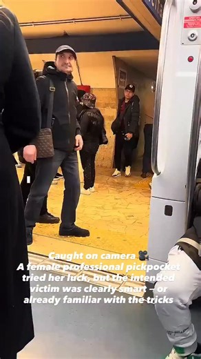 Caught on camera 🎥 A female professional pickpocket tried her luck, but the intended victim was clearly smart — or already familiar with the tricks. Thank God nothing was stolen. #CaughtOnCamera #Pickpocket #StreetSmarts #StayAlert #CrimeFoiled PublicSafety SmartMove BeAware | Cannon NaNews