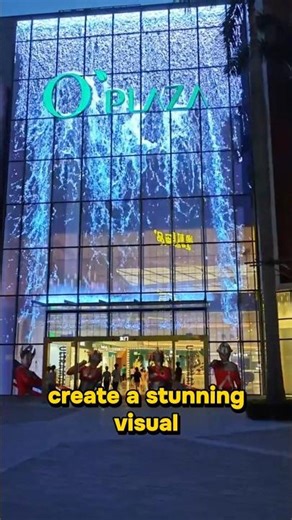 This is a foldable bendable LED film screen,attach it gently to the glass #digitalsignage