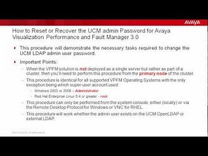 How to Reset or Recover the UCM admin Password for VPFM?