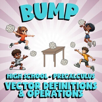 Vector Definitions & Operations BUMP Math Game - No Prep PreCalculus Review