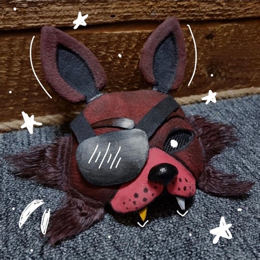 Masque therian Foxy FNAF || cache-œil amovible - Etsy France