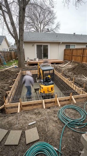 Ruined Backyard Turned Into Luxury Pool Oasis | Backyard Transformation #shorts