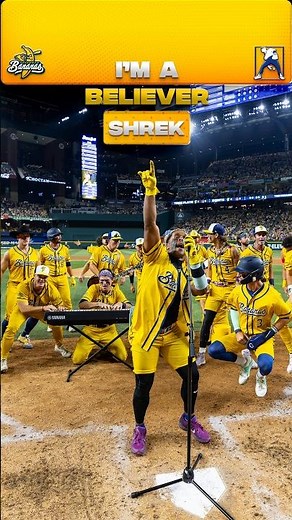 “I’m a Believer” Shrek Walk-Up ‪@tyy2flyyy‬ #shortsfeed#shrek#shrek2#donkey#smashmouth#mlb#baseball