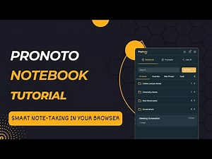 ProNoto NoteBook Tutorial | Smart Note-Taking | AI-Powered | Right in your Browser