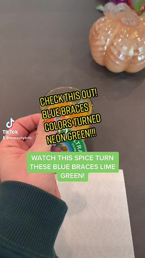 Brace Color Change: Blue Turns Green