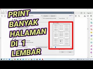 Cara Menyatukan Banyak Halaman PDF Menjadi Satu Lembar Saat di Print (Menyatukan 6 / 9 / 16 / Lebih)