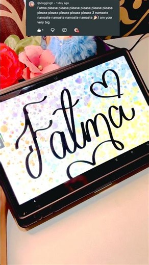 DIGITAL CALLIGRAPHY ART|#shorts#art#namewriting#calligraphy#digitalart#nameart#✨