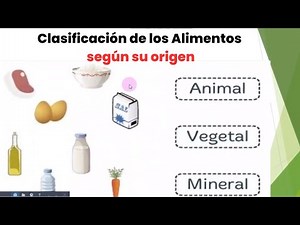 Clasificación de los Alimentos según su origen