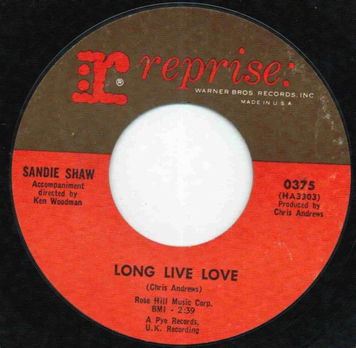 Sandie Shaw - Long Live Love