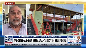 68K views · 1K reactions | Chef and restaurateur Robert St. John says he's holding out hope for help, after targeted relief for restaurants not in new $900B COVID-19 relief deal | Fox & Friends | Facebook