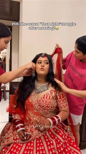 Bride's First Night Struggle | Taking Off the Lehenga | Wedding Fun | Bridal Look | After Wedding