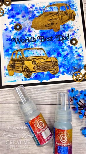 Creative play with Cosmic Shimmer Gilding Polish and Sue Wilsons Dream Car Collection! https://www.creative-expressions.uk.com/product-tag/new/?filters=collection[11731] #cosmicshimmer #gildingpolish #suewilson #dreamcars | Creative Expressions
