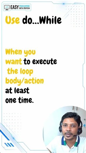 When to Use DO...WHILE Loop in C? 🤔 | Easy Explanation #Shorts