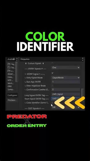 Using The Color Identifier In The Predator X #tradesaber #ninjatrader #algotrading