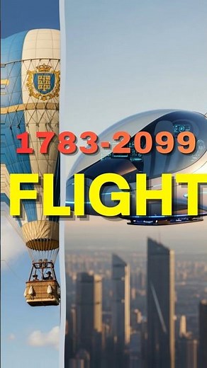 Evolution of FLIGHT from 1783 to 2099 ✈️✨#flight