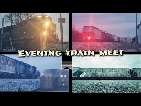 Evening CSX Train Meet