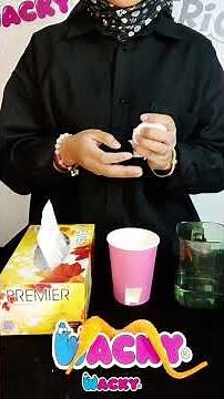 Amazing Magic Trick: Disappearing Water in a Cup! 💧✨ Easy to Learn at Home! #learnmagic