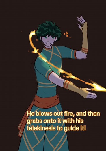 Deku's Pyrokinetic Quirk: A Demonstration