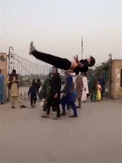 Exciting Parkour Reactions in a Public Park