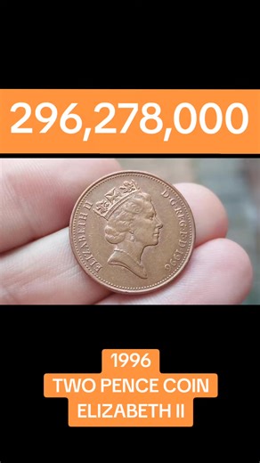 1996 Two Pence Coin Elizabeth II Value Guide