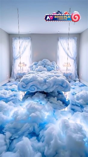 REAL LIFE UNCUT on Instagram: "Sleep Among the Clouds: Stunning 3D Epoxy Bedroom Floor ☁️✨ ✨ Step into a bedroom that feels like floating on clouds! 🏡 Perfect for modern, luxury homes 💎 Ultra-glossy 3D epoxy finish for a dreamy effect ☁️ Soft, realistic cloud design that transforms your space Would you love to sleep in a room like this? 😍 Tag a friend who loves luxury home interiors! 👇 #trending #viral #instagram #explore #trendingreels"