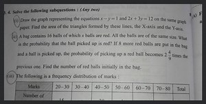 Solve the following subquestions : (Any two) (i) Draw the graph... | Filo
