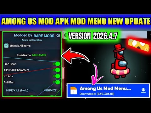 Among Us Mod Apk v2026.4.7 mod menu | Unlocked All MediaFire | New Update 2026 Skins Unlocked Free 🤯